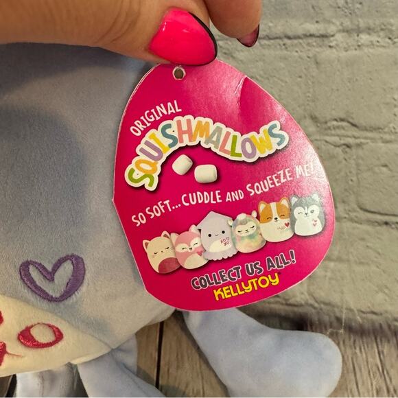Squishmallows 8” Valentines Squid Plush - Picture 4 of 4
